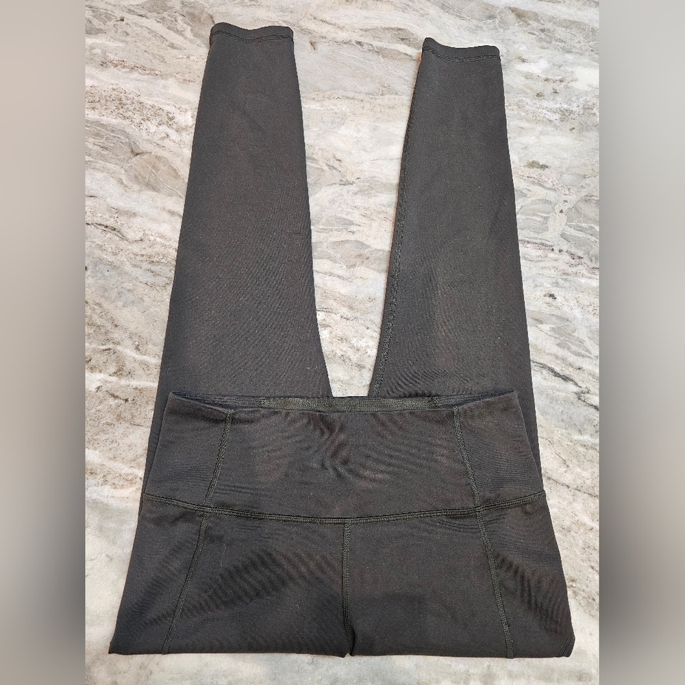 Under Armour Black Compression Leggings – High Rise Athletic Pant 26.5” Inseam M